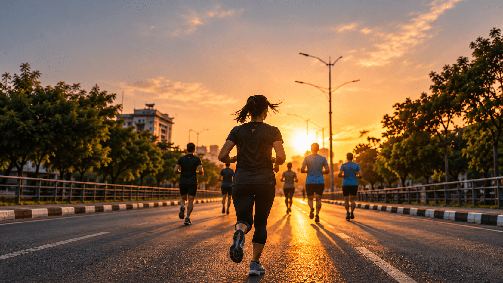 10 KM One Indore Run participants